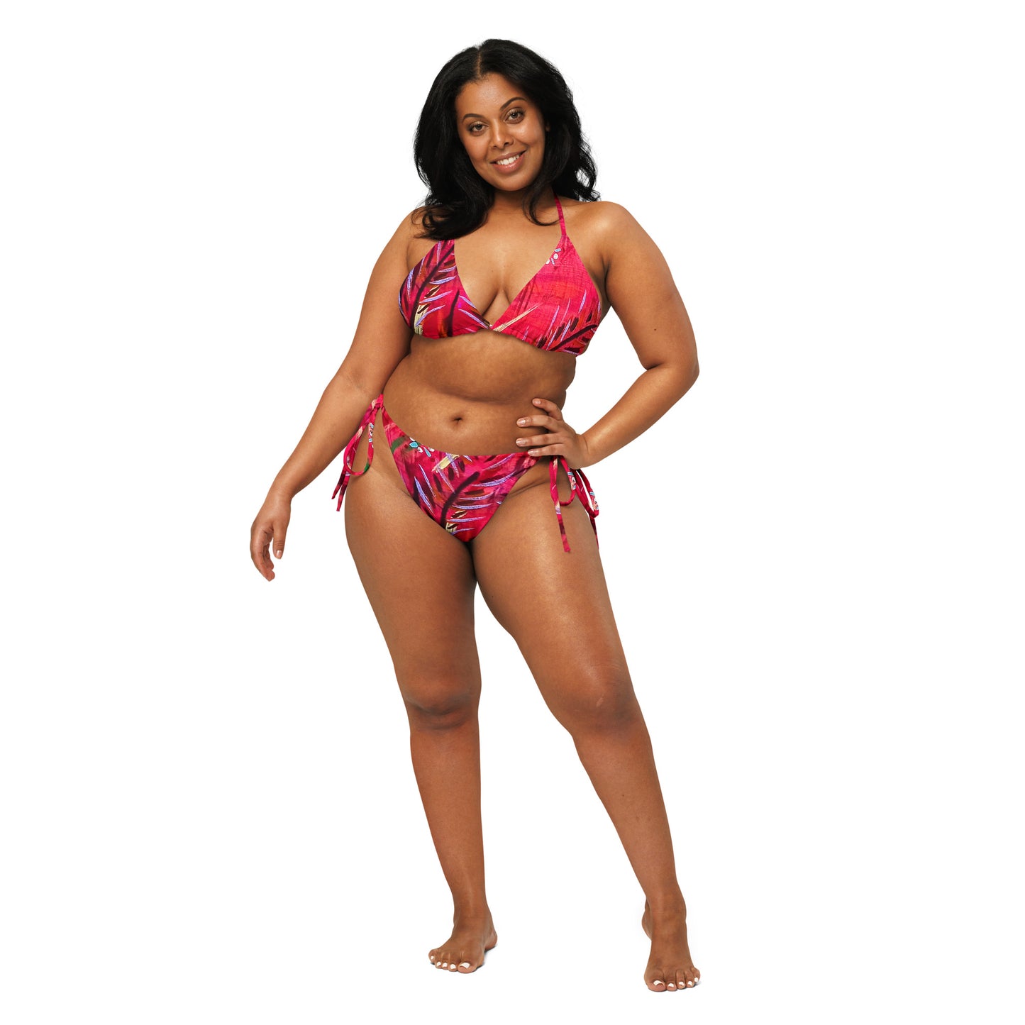 Recycled string bikini - Bush Grasses