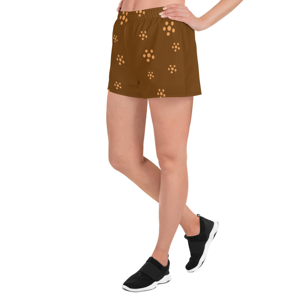 Women’s Recycled Athletic Shorts - Brown Minkgills