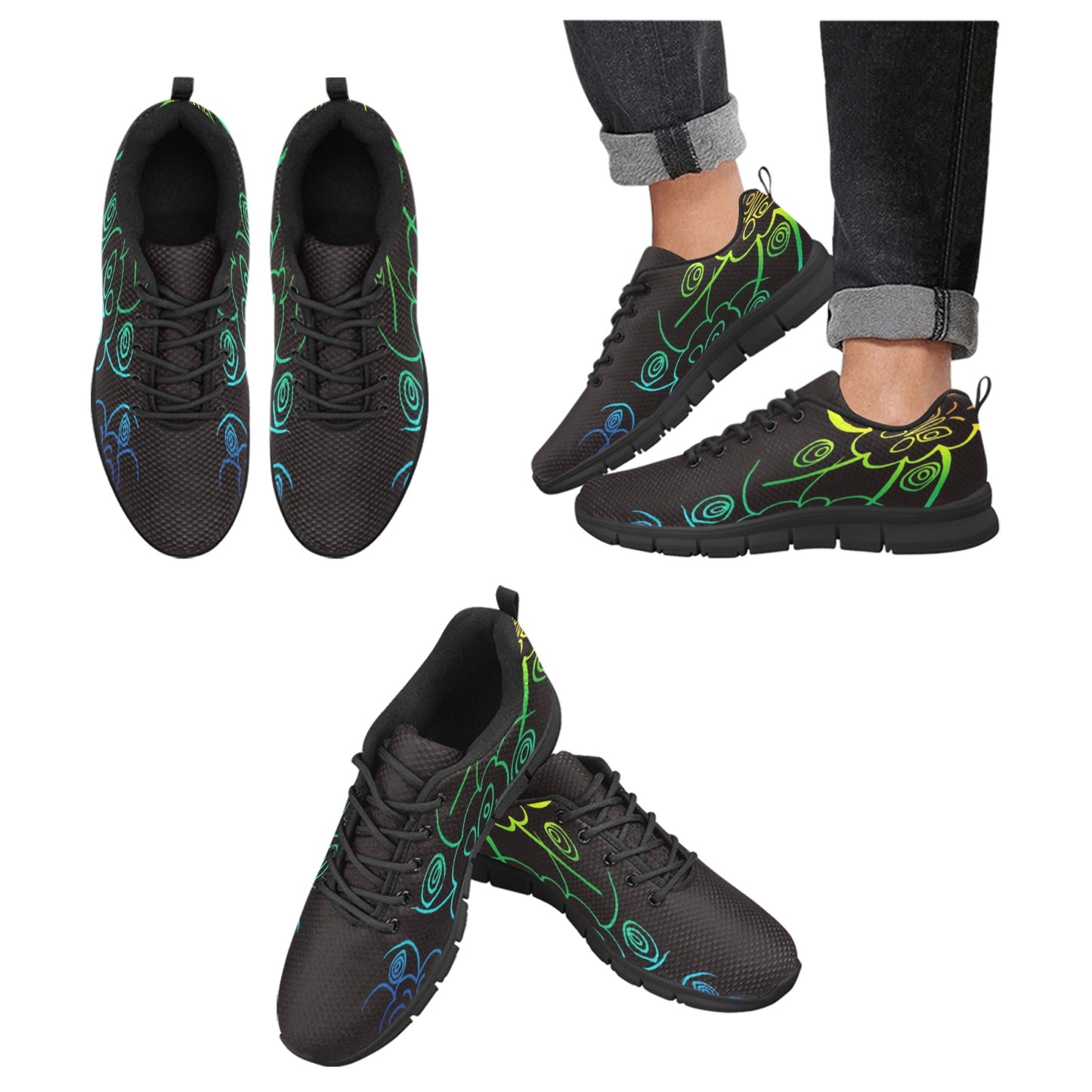 Women's Sneakers - Butterflies