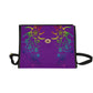 Butterflies and Flowers All Over Print Canvas Bag (Model 1641)(Black)