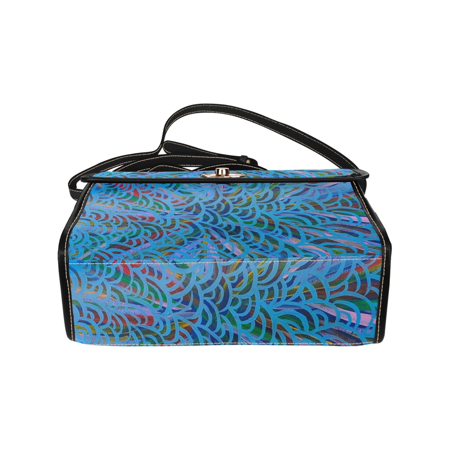 Land and Sky All Over Print Canvas Bag (Model 1641)(Black)