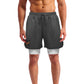 Men's Black Sports Shorts with Liner