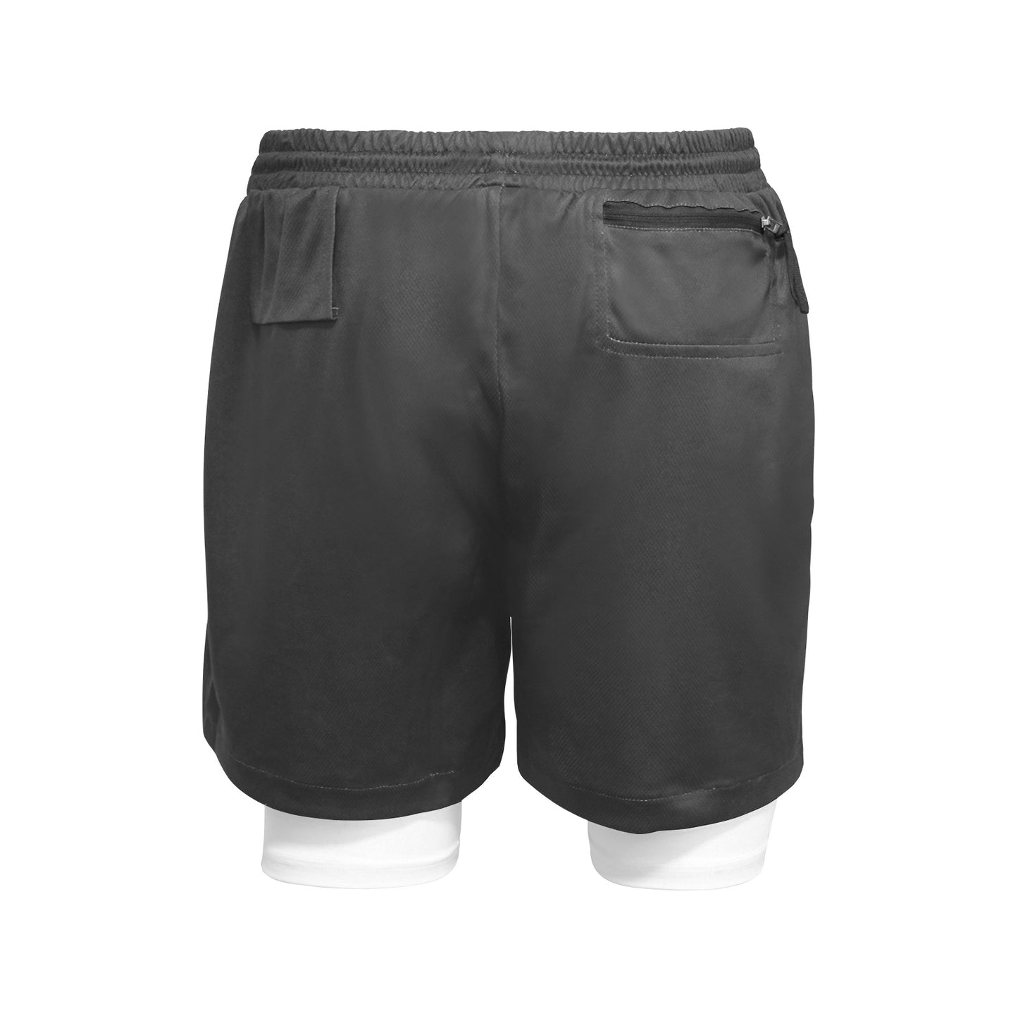 Men's Black Sports Shorts with Liner